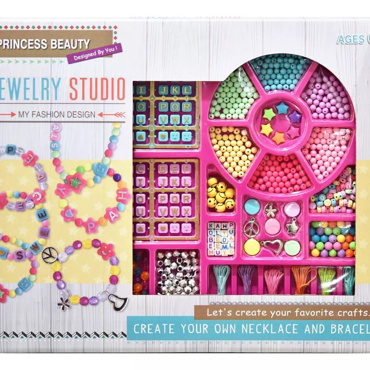JUGANDO Y EDUCANDO - Set Para Hacer Pulseras Manillas Juguete Para Niña Collares