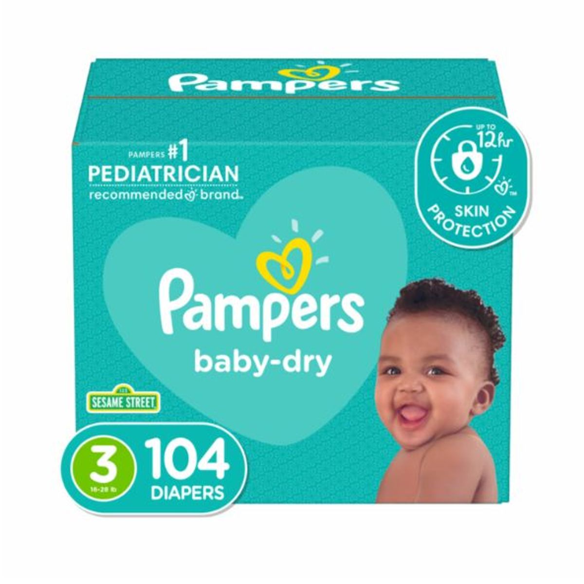 PAMPERS - Pañales Pampers Baby Dry Etapa 3 x 104 Unidades