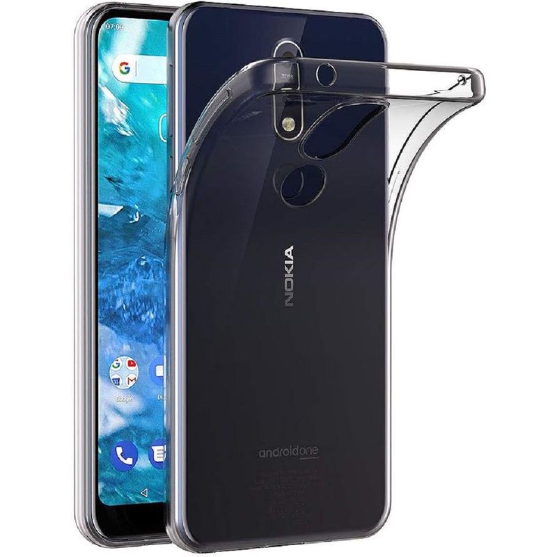 GENERICO - FORRO TRANSPARENTE PARA CELULAR NOKIA 7.1 ALTA RESISTENCIA