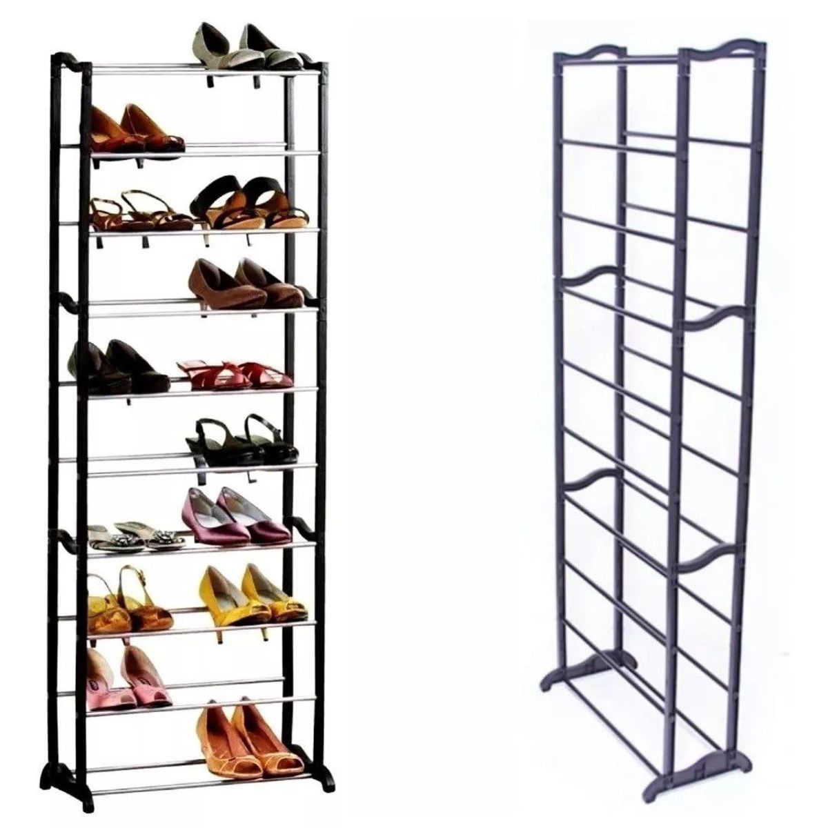 GENERICO - Organizador Zapatos Desarmable 10 Niveles Zapatero Hasta 30 Pares