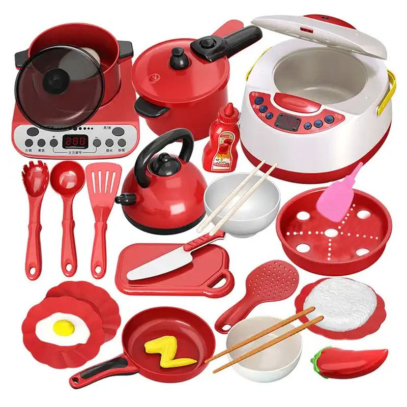 ENFANT'ASY - Cocina Infantil Vaporera Luces + Sonido + Vapor 56 Piezas