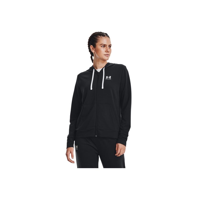 UNDER ARMOUR - Chaqueta Mujer Under Armour RVAL TERRY FZ HOODIE Negro UNDER ARMOUR