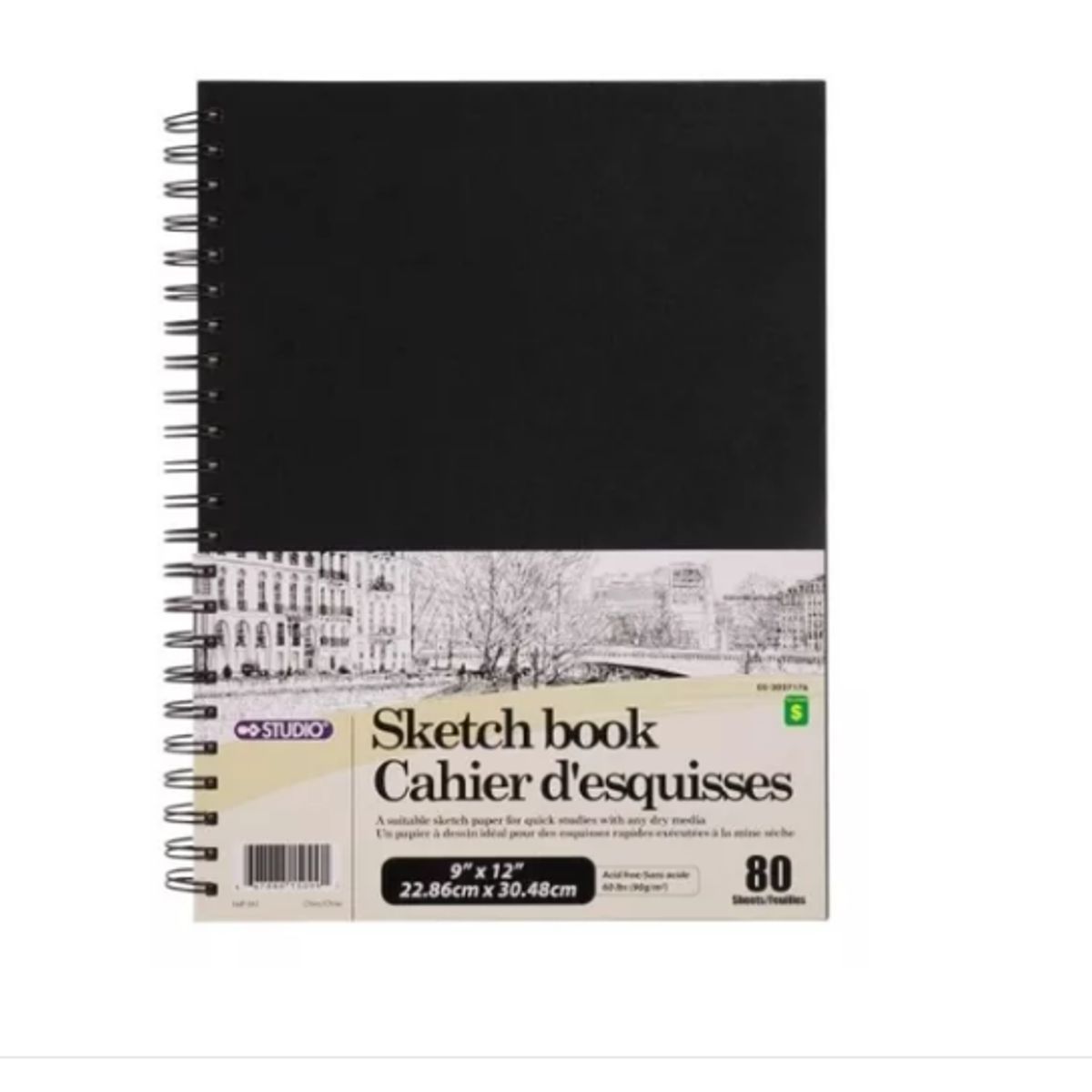 GENERICO - Cuaderno Bloc Bocetos Argollado Libro Diseño Arte Dibujo