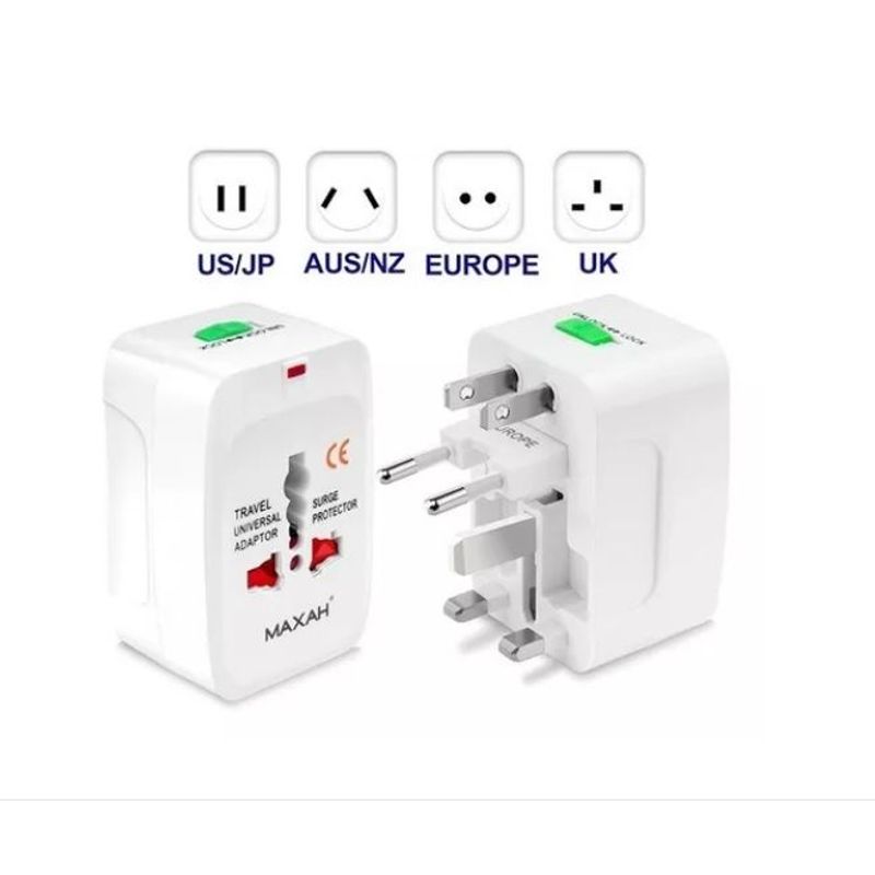 GENERICO - Adaptador Carga Multitoma Viaje Usa Australia Europa Asia 1a