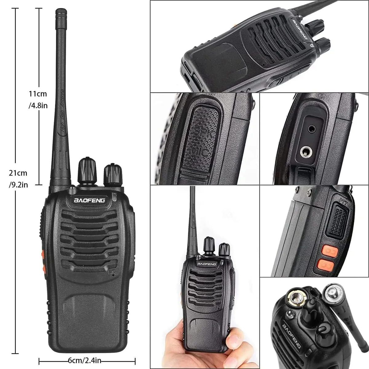 BAOFENG - Walkie-Talkie - BaoFeng - BF -888S Radio Bidireccional - Largo Alcance