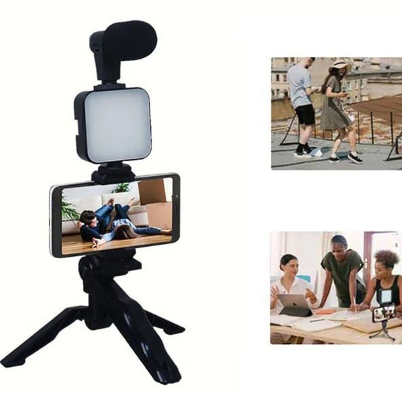 ONE PIXEL - Kit Estabilizador De Video Celular Vlogging Led Mas Control BT