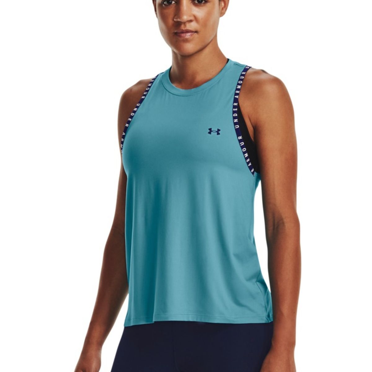 UNDER ARMOUR - Camiseta Mujer Under Armour KNOCKOUT NOVELTY TAN Azul UNDER ARMOUR.
