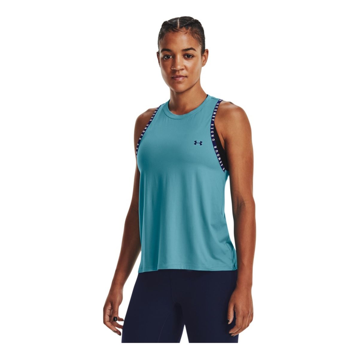 UNDER ARMOUR - Camiseta Mujer Under Armour Knockout Novelty Tan Azul UNDER ARMOUR