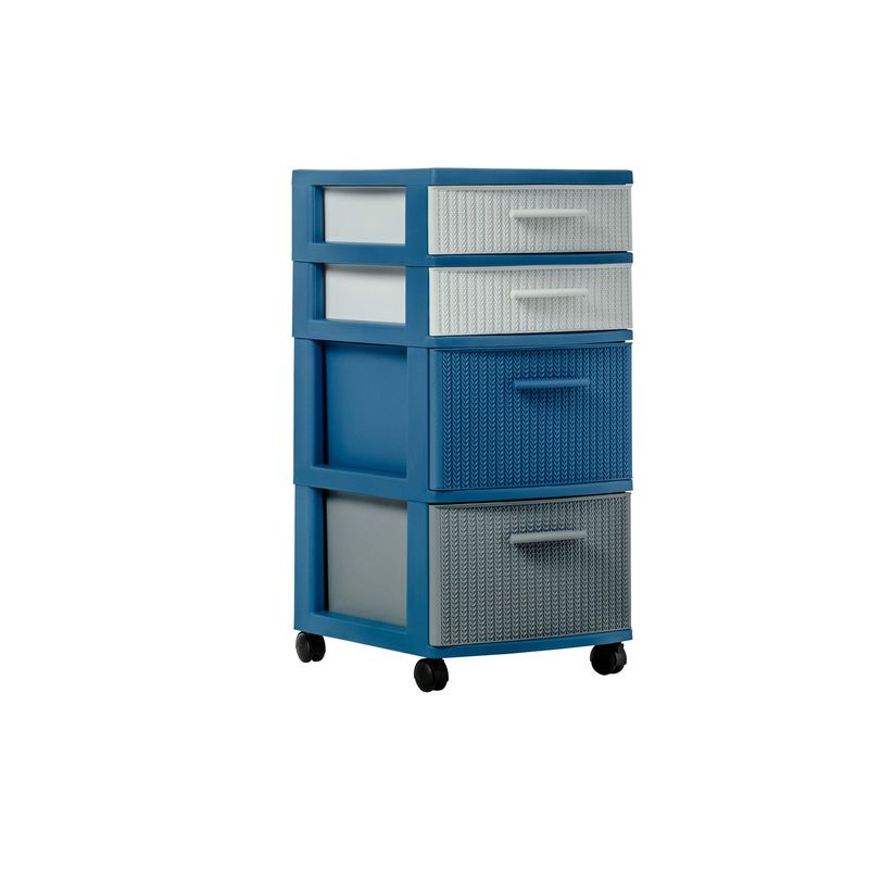 PLASTICOS MQ - Cajonero Organizador Modular 4 Niveles