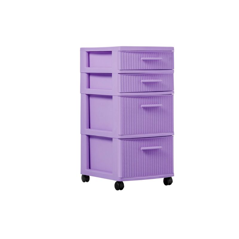 PLASTICOS MQ - Cajonero Organizador Modular 4 Niveles