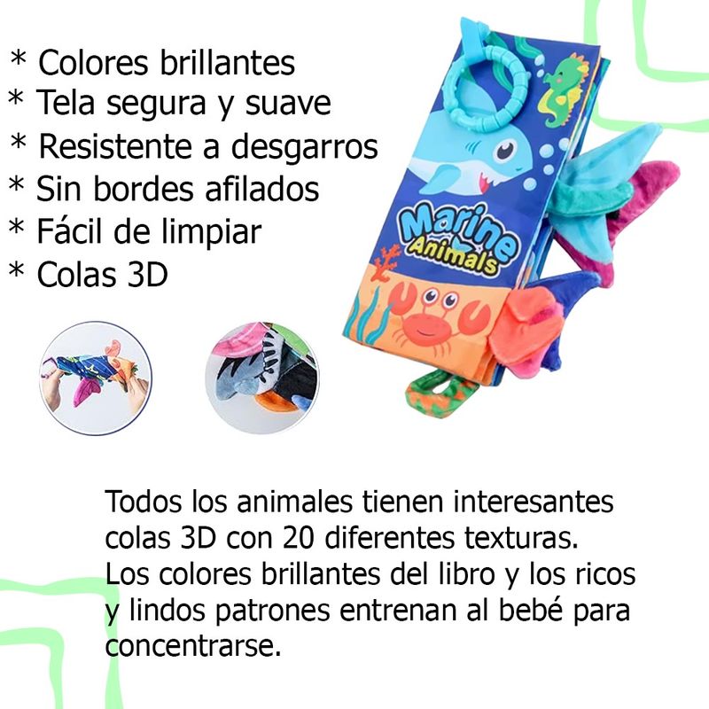 LANZURY IMPORTACIONES - Libro Estimulación Temprana Bebes Niños Juguete Sensorial