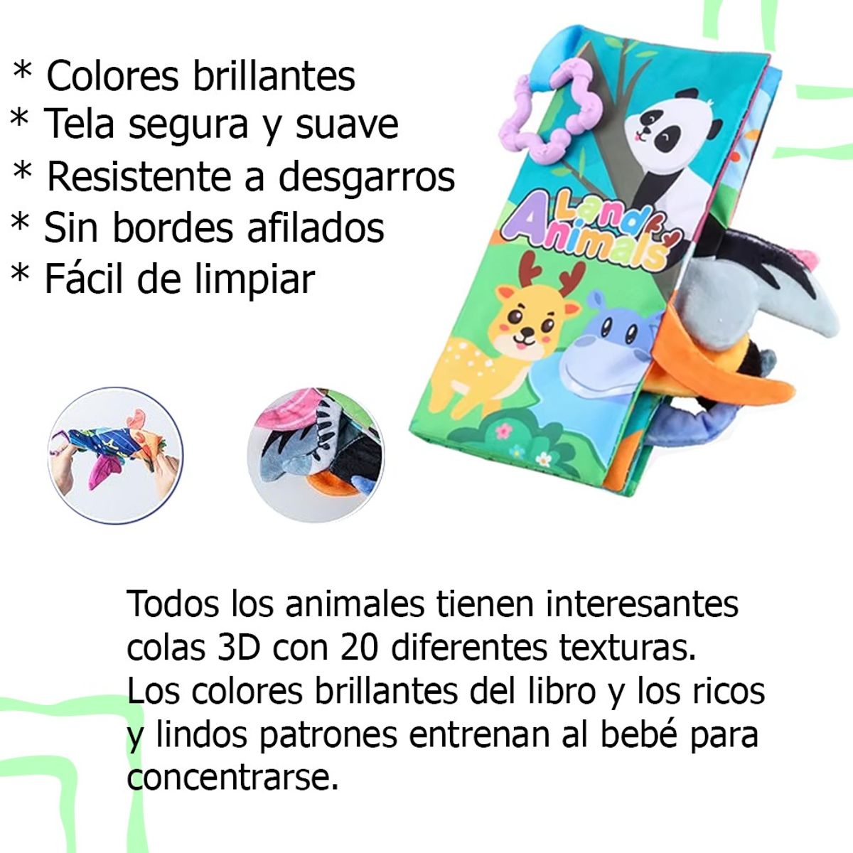 LANZURY IMPORTACIONES - Libro Estimulación Temprana Bebes Niños Juguete Sensorial