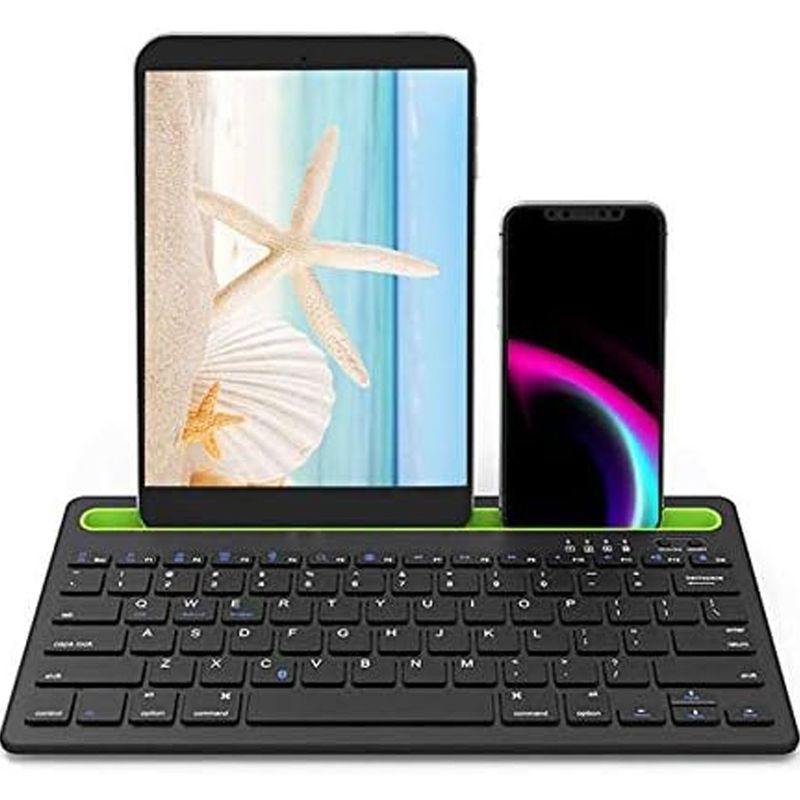 ONE PIXEL - Teclado Inalambrico Recargable Bluetooth 2 Canales Multidispositivo