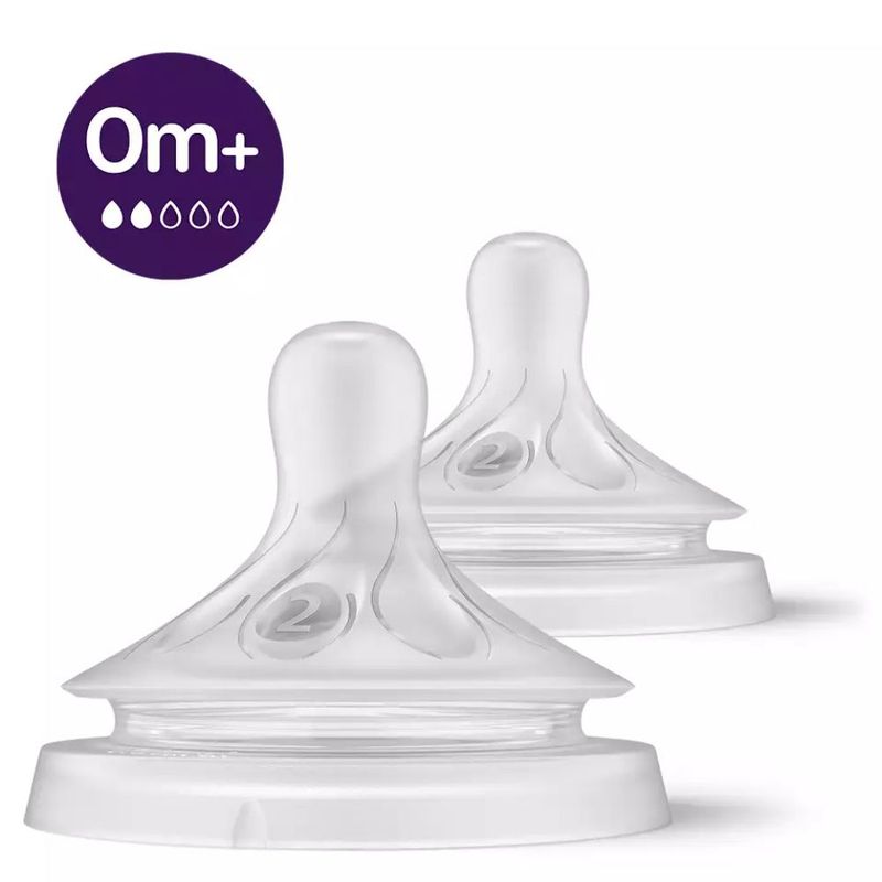 AVENT - Tetina Natural 3.0 Flujo Lento Avent