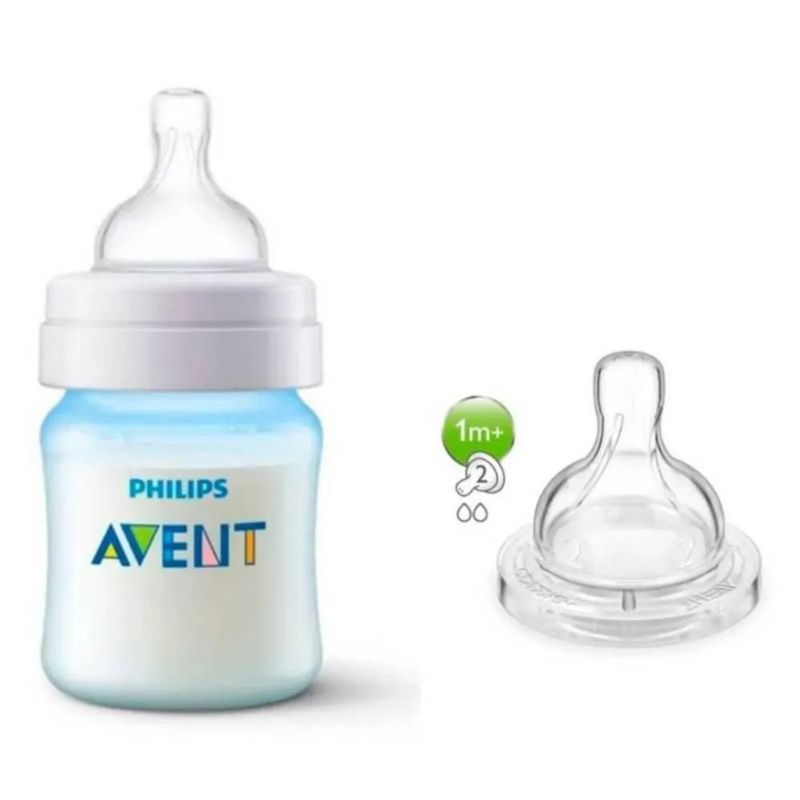 AVENT - Tetero Válvula Anticólicos Azul 4Oz Avent
