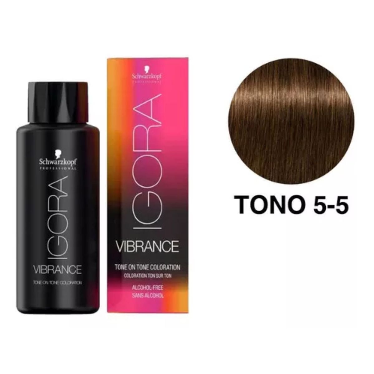 SCHWARZKOPF - Tinte Schwarzkopf Igora Vibrance Castaño Claro Dorado 5-5