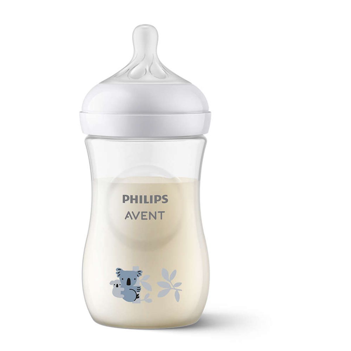 PHILIPS AVENT - Tetero Natural Response Válvula Anticólicos Koala 9oz 1m+ Flujo Medio