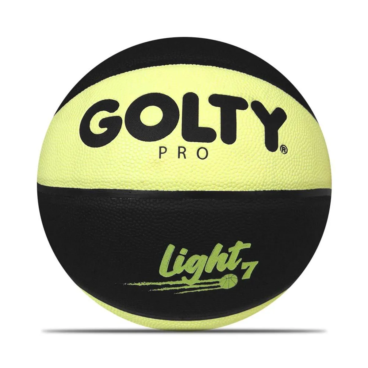 GOLTY - Balón Baloncesto Pro Golty Street Light No.7-Negro/Amarillo
