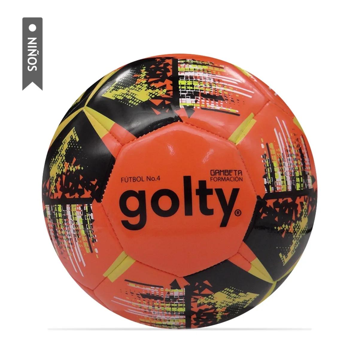 GOLTY - Balón Fútbol Golty Niños Gambeta III No.4-Naranja