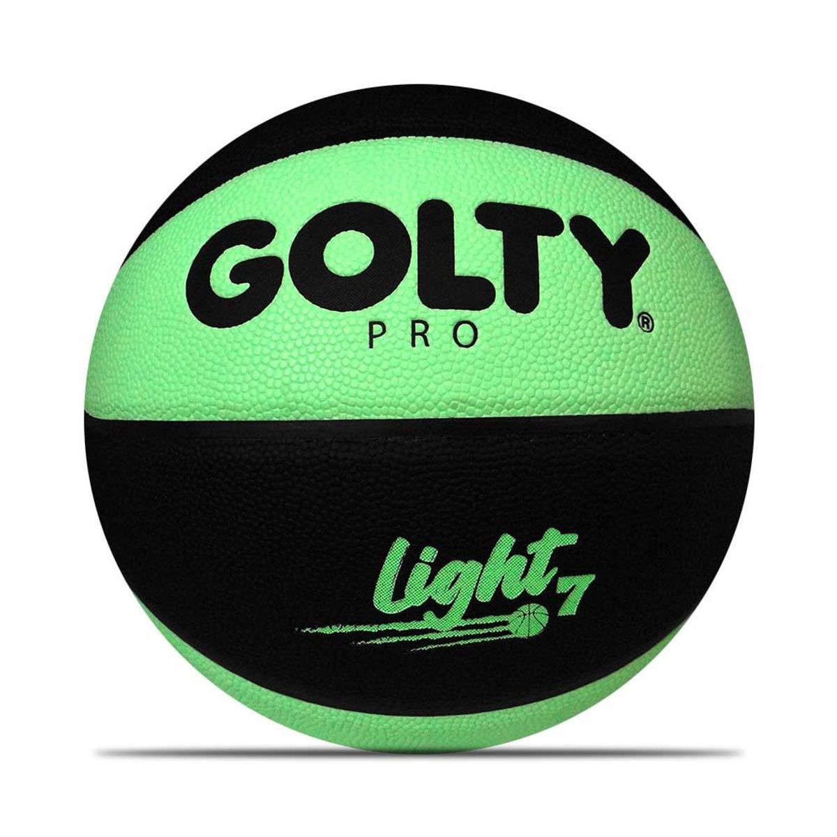 GOLTY - Balón Baloncesto Pro Golty Street Light No.7-Negro/Verde