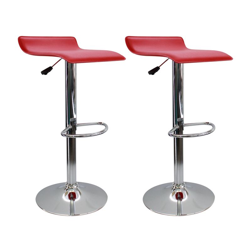 BOXBIT - Kit por 2 Silla Wave Bar- Rojo
