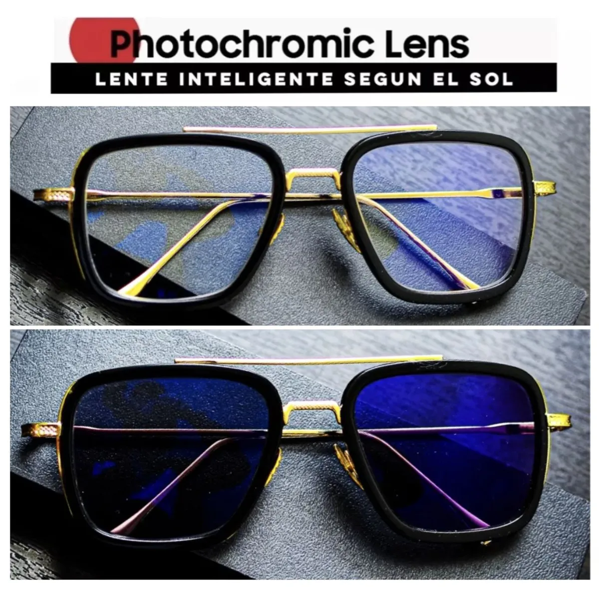 BUHO PARIS - Gafas Fotocromáticas Antirreflejo - Unisex - Tony Stark
