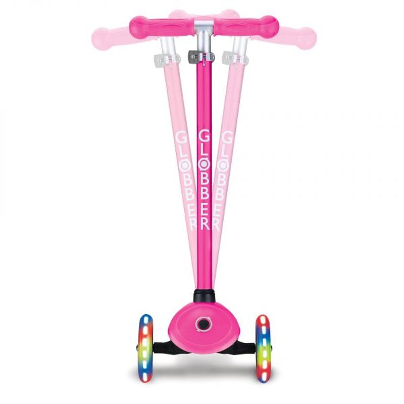 GLOBBER - PATINETA PRIMO LUCES LED-ROSADA NO PLEGABLE