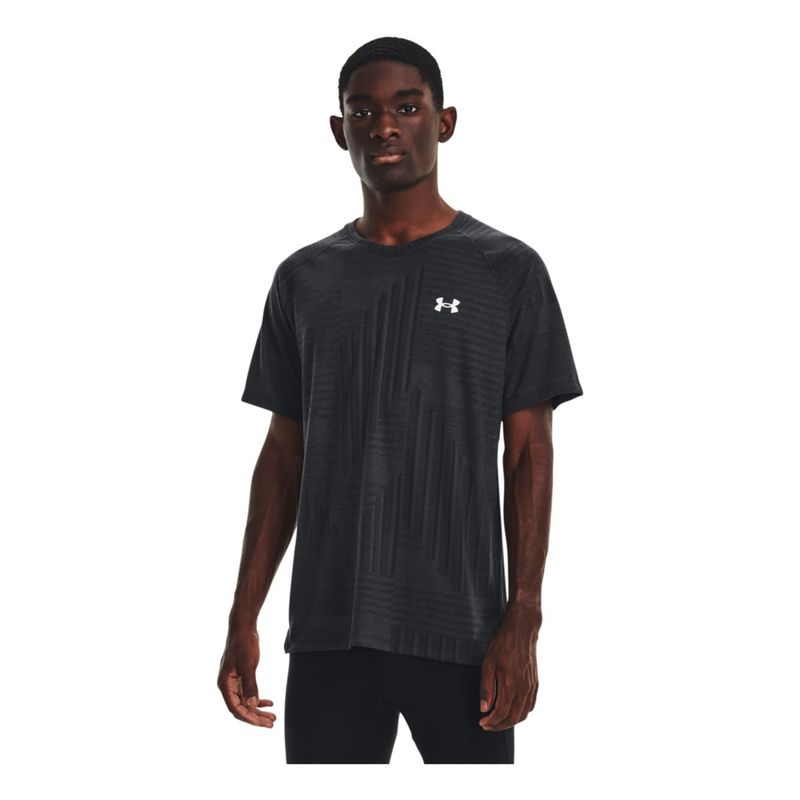 UNDER ARMOUR - Camiseta Hombre Under Armour STREAKER DECO DIA Negro UNDER ARMOUR.