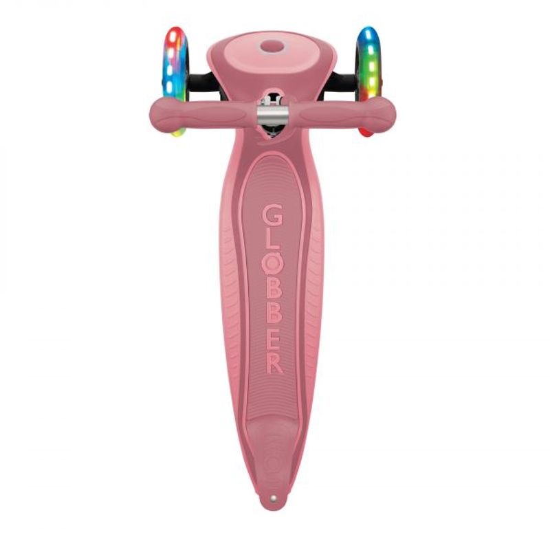 GLOBBER - PATINETA PRIMO PLUS LUCES LED - ROSADA