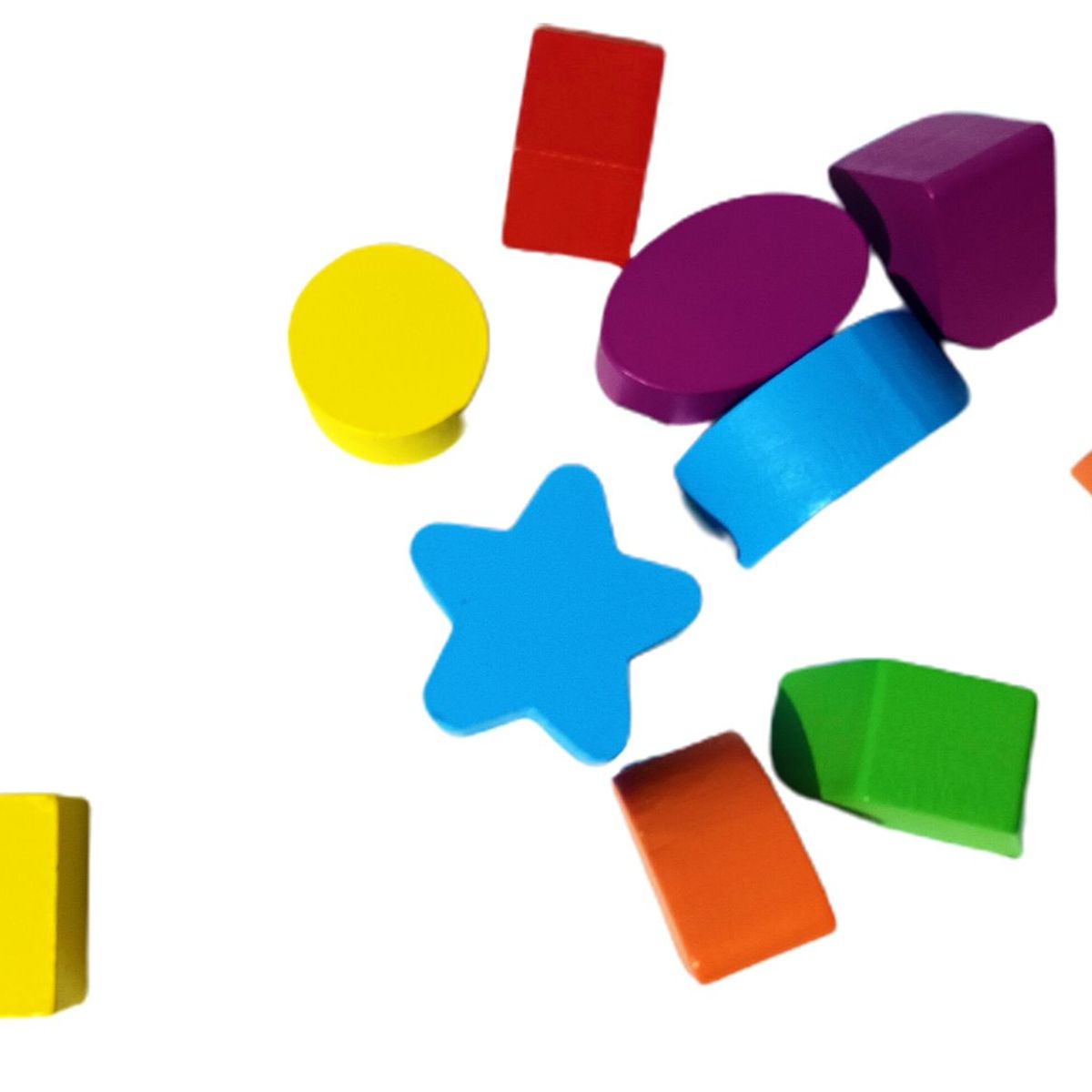 GENERICO - Cubo Con Figuras Geométricas  Tangram En Madera Para Niños