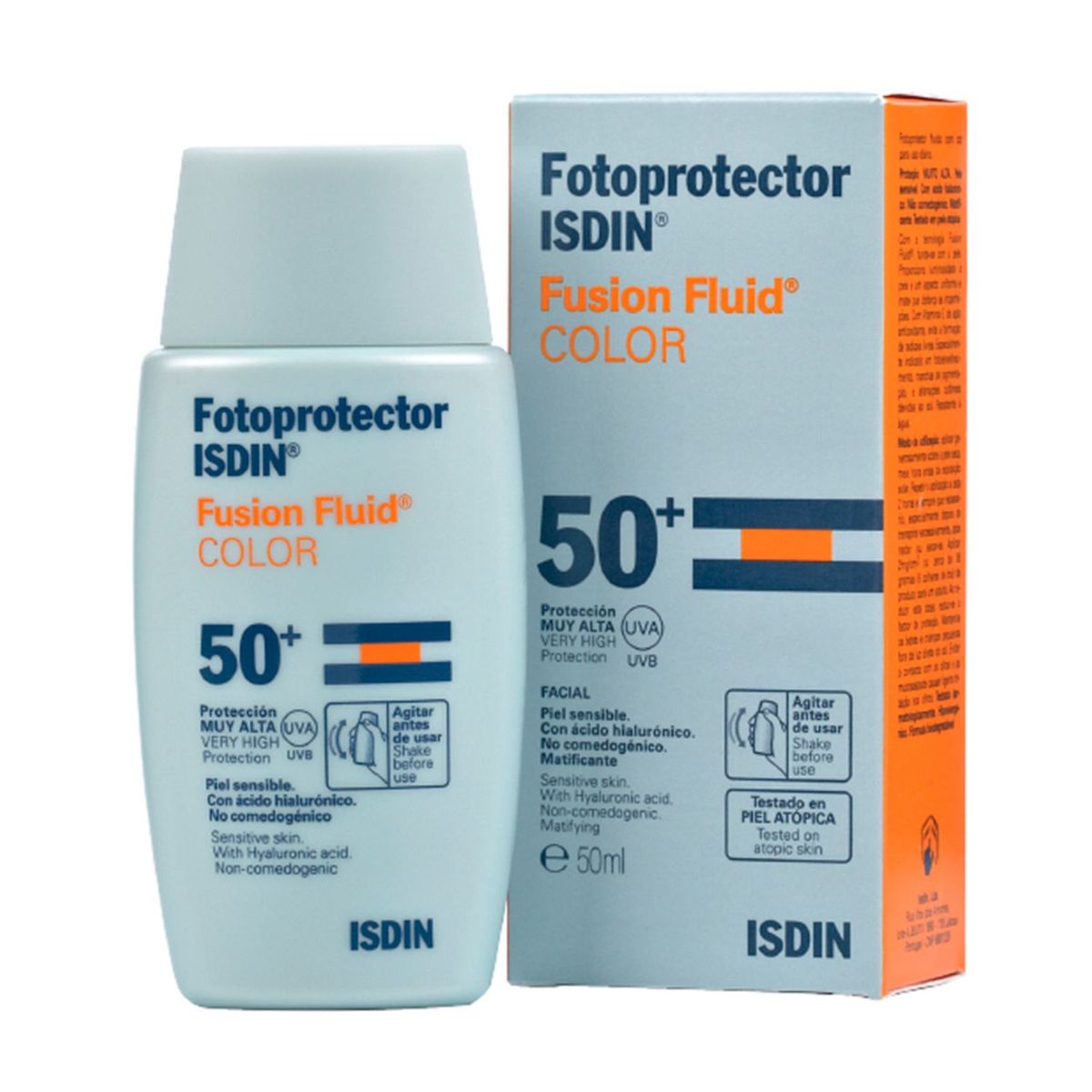 ISDIN - Bloqueador Solar Fusion Fluid Color Isdin para Piel seca 50 ml
