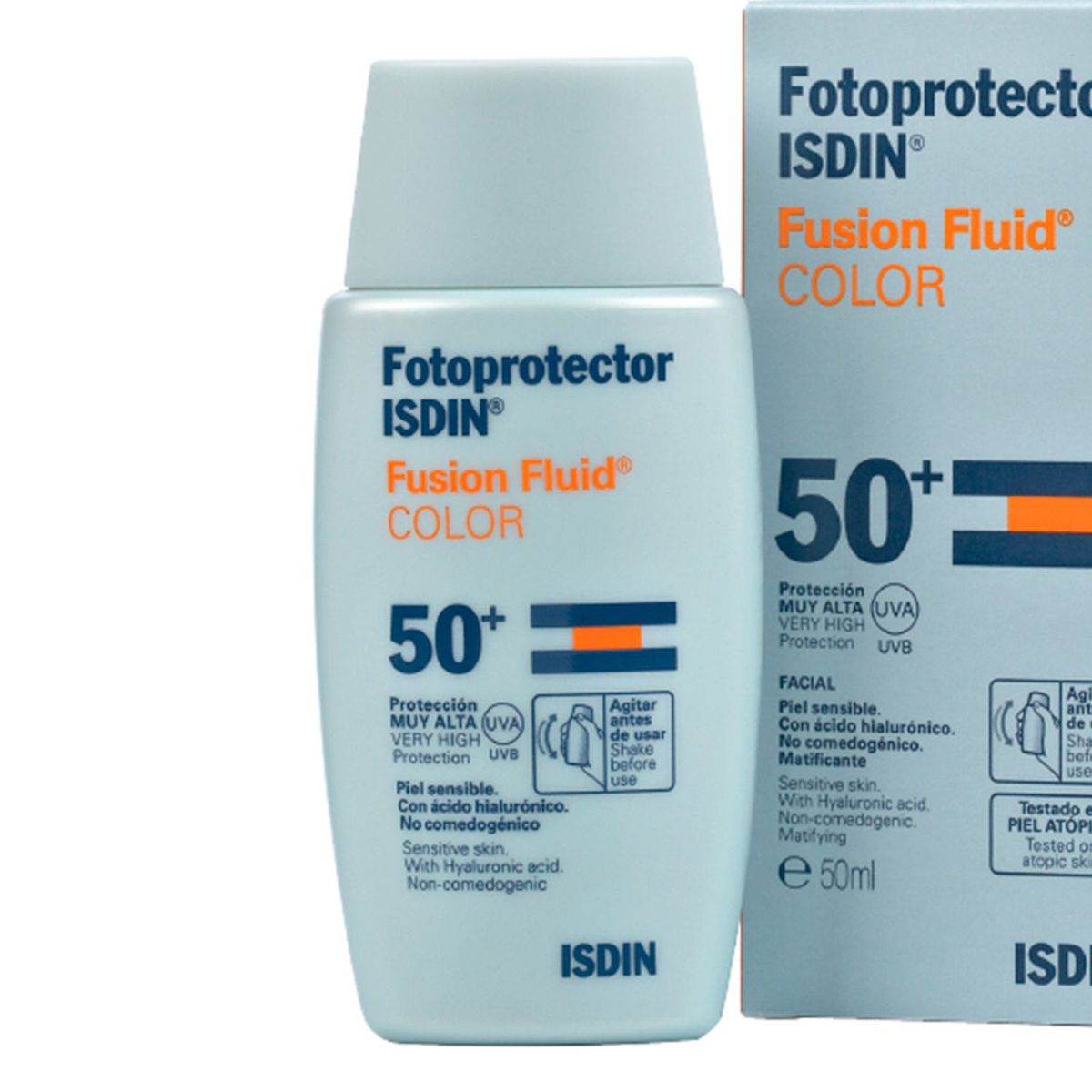 ISDIN - Bloqueador Solar Fusion Fluid Color Isdin para Piel seca 50 ml