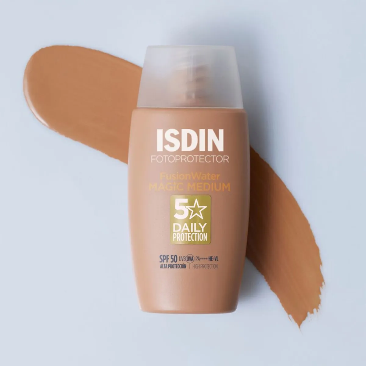 ISDIN - Bloqueador Solar Fusion Water con Color Isdin para Piel Mixta 50 ml