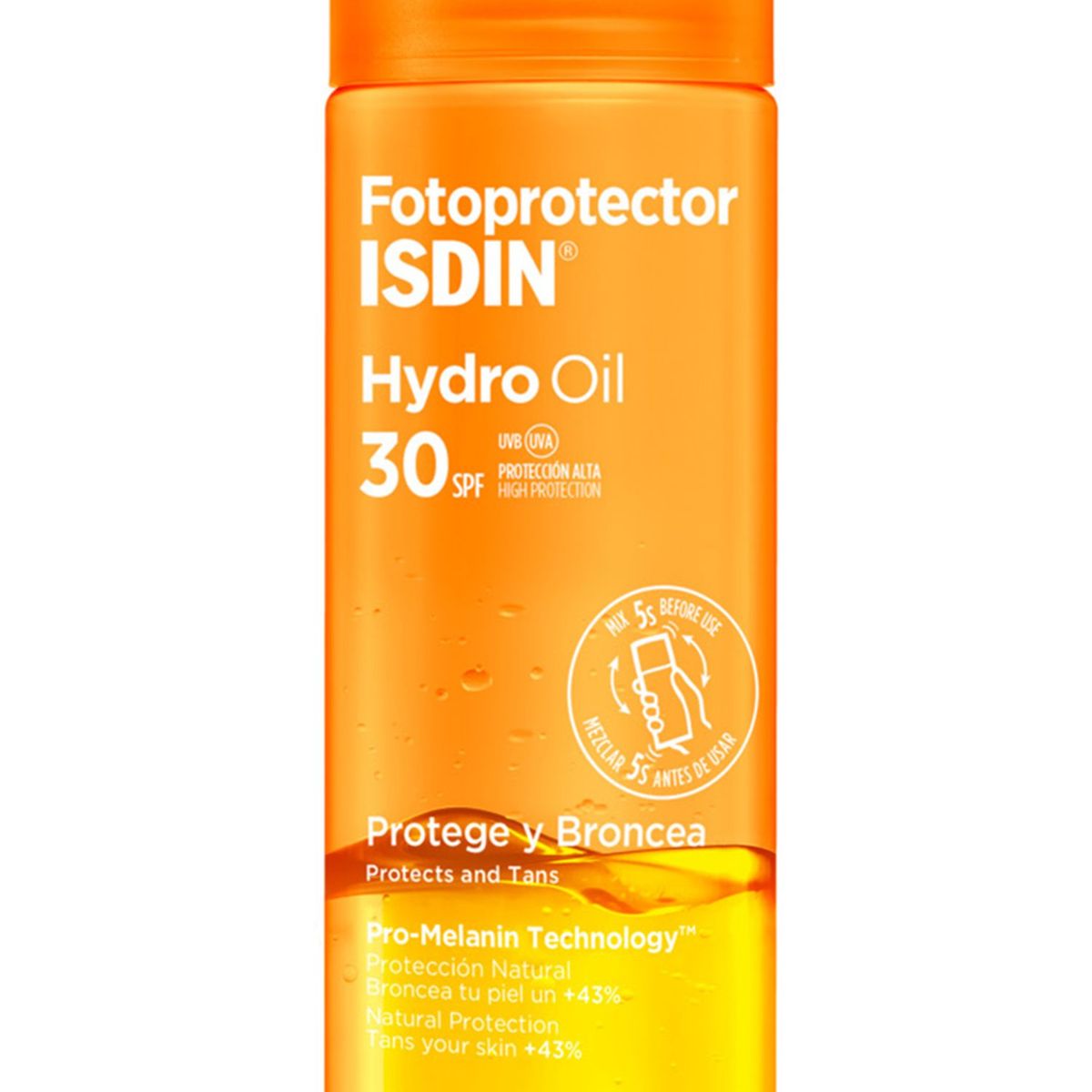 ISDIN - Bloqueador Solar Hydro Oil Isdin para Todo tipo de piel 200 ml