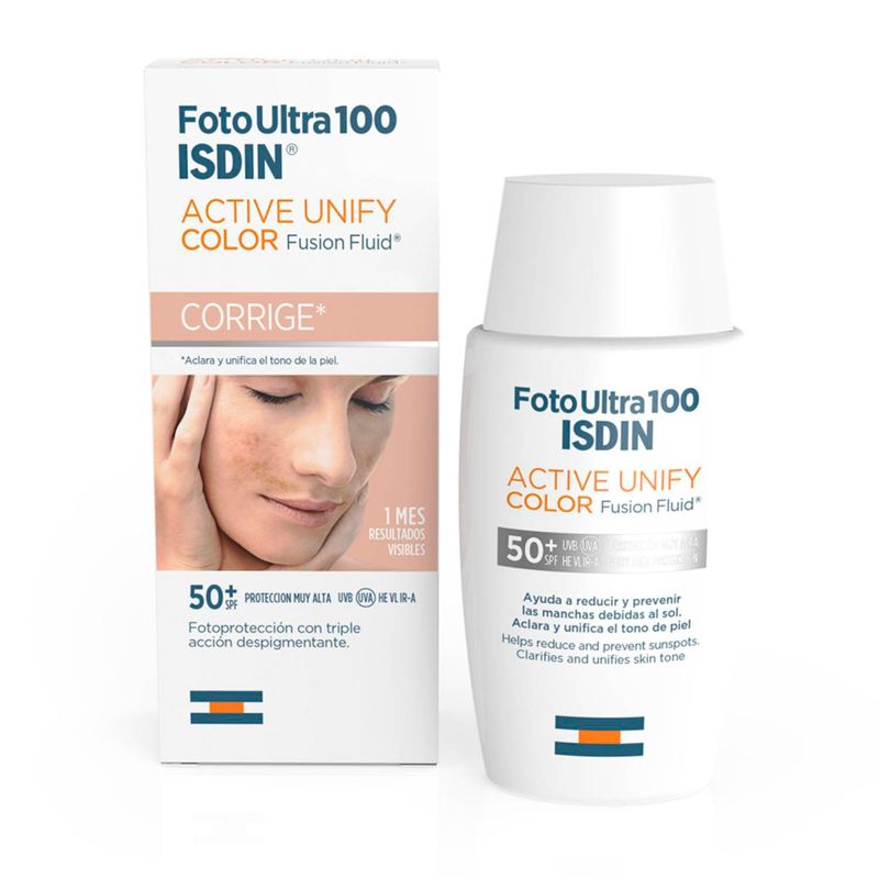 ISDIN - Bloqueador Solar FotoUltra 100 Active Unify Color Isdin para Piel Normal 50 ml