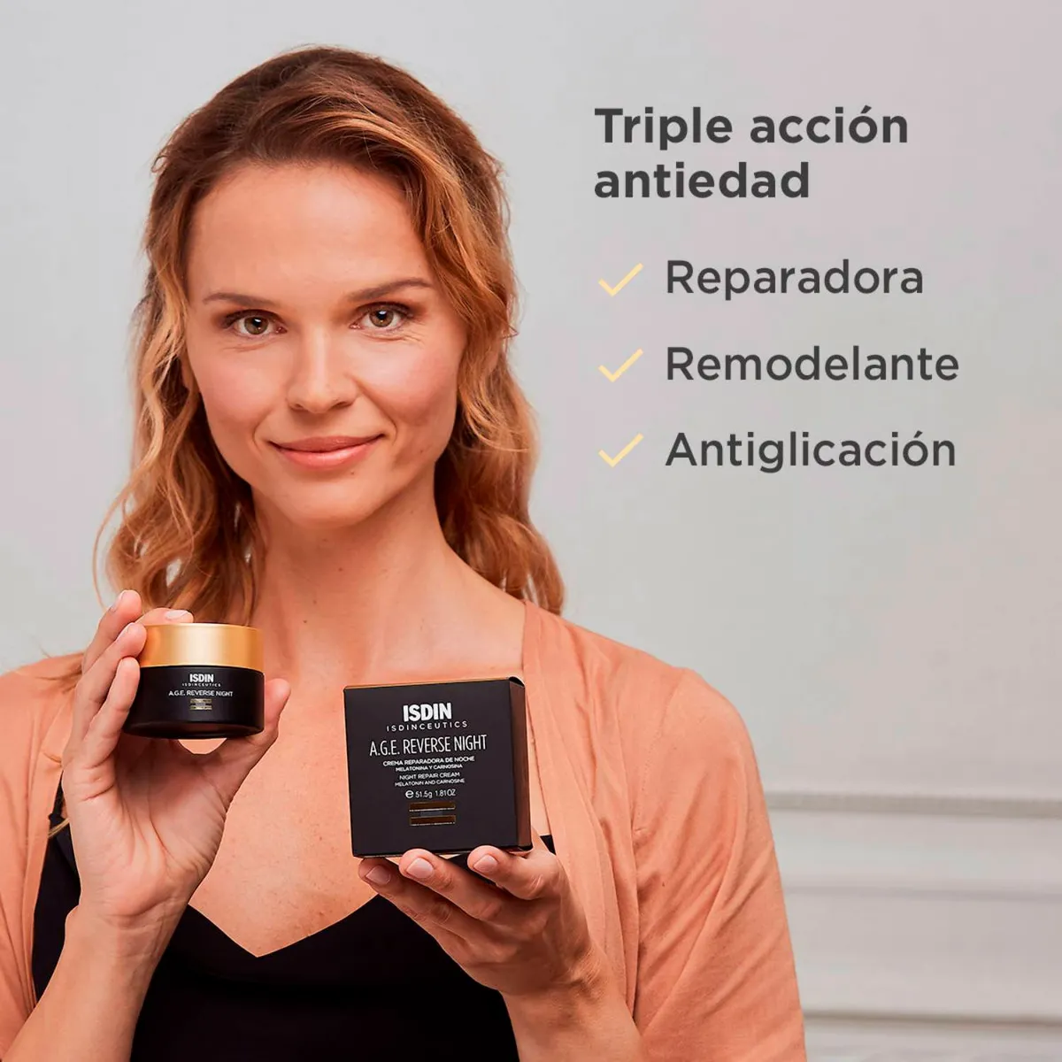 ISDIN - Tratamiento antiedad Age Reverse Night Noche Isdin para Piel Normal 50 ml