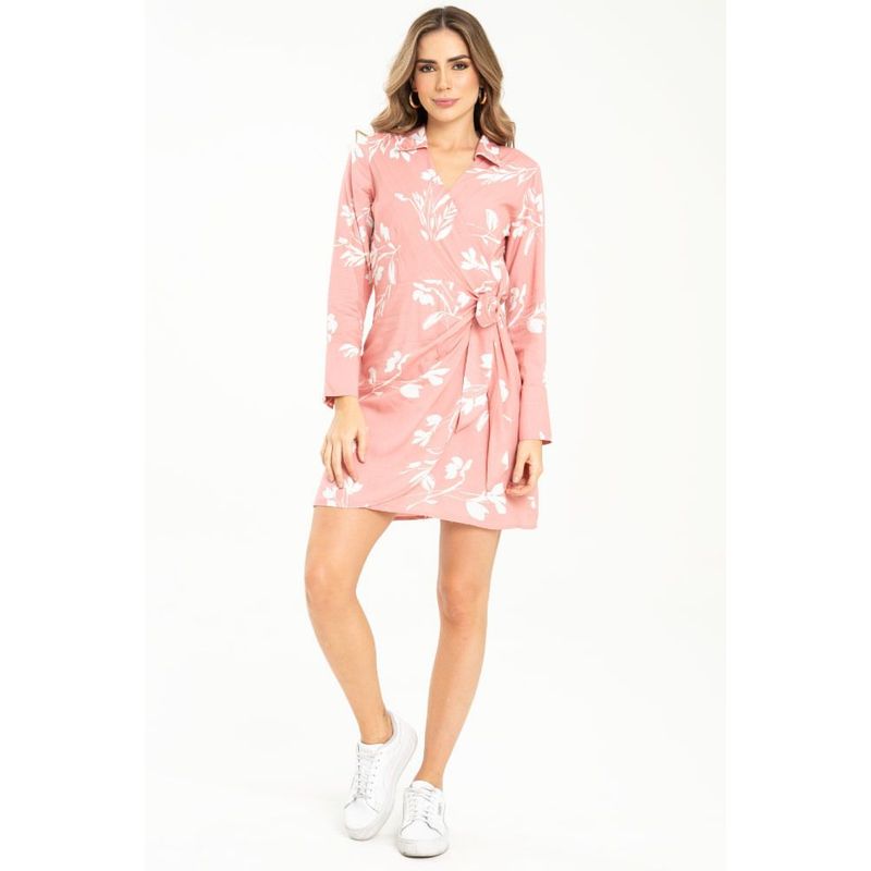 RAGGED - Vestido corto matisse Rosado palo de rosa Ragged