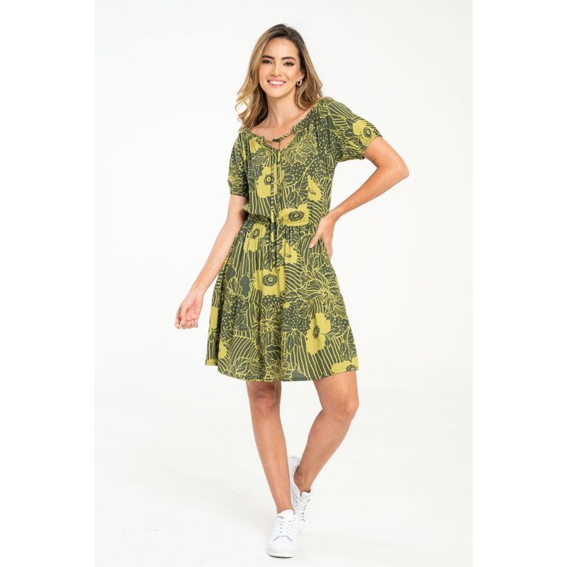 RAGGED - Vestido makeno Verde pistacho Ragged