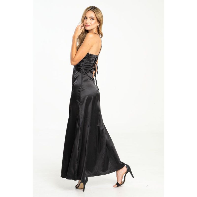 RAGGED - Vestido kamill Negro Ragged