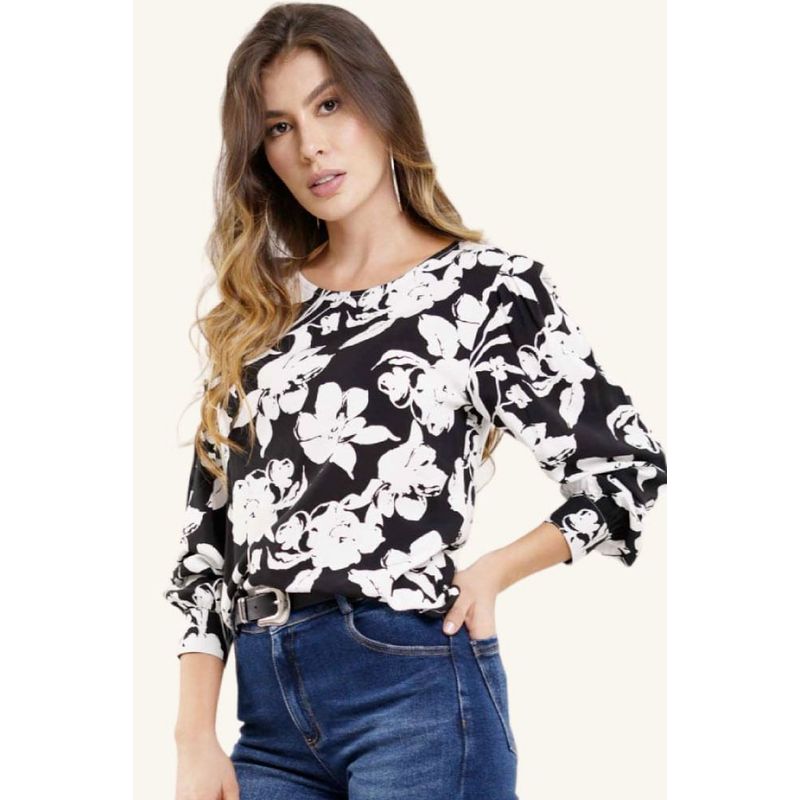 RAGGED - Blusa arianna Negro Ragged