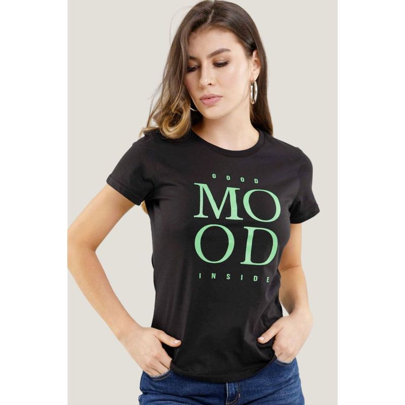 RAGGED - Camiseta mood Negro Ragged
