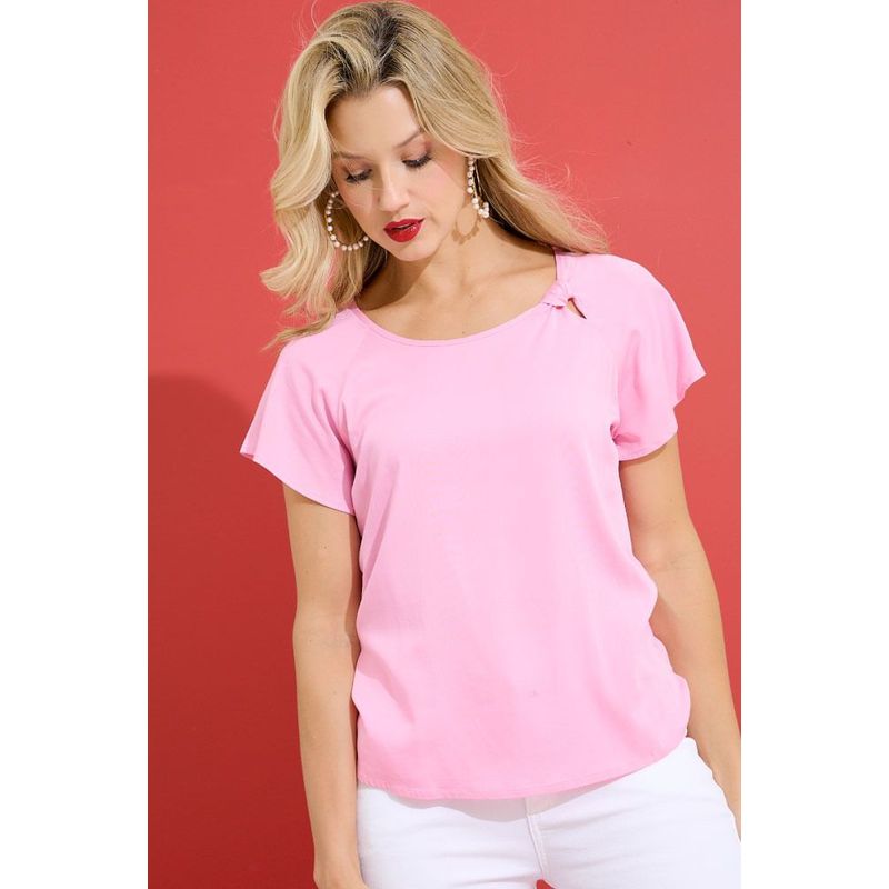 RAGGED - Blusa austrya Rosado barbie Ragged