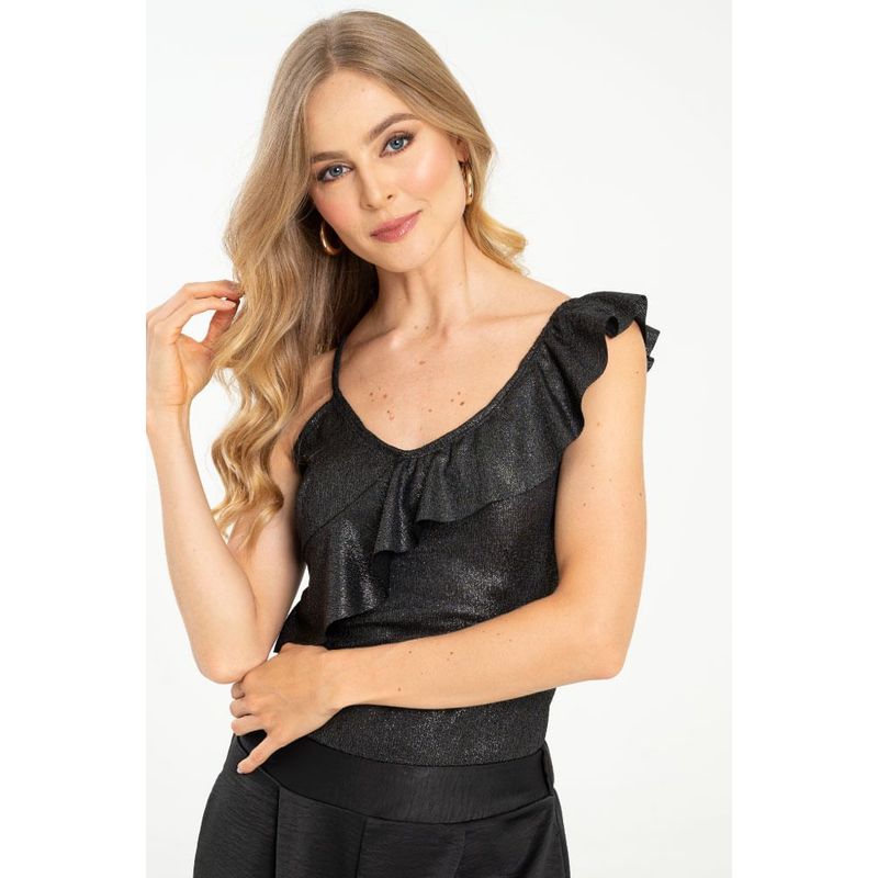 RAGGED - Blusa emily Negro Ragged