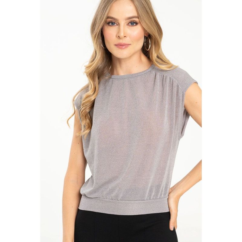 RAGGED - Blusa muray Plateado Ragged