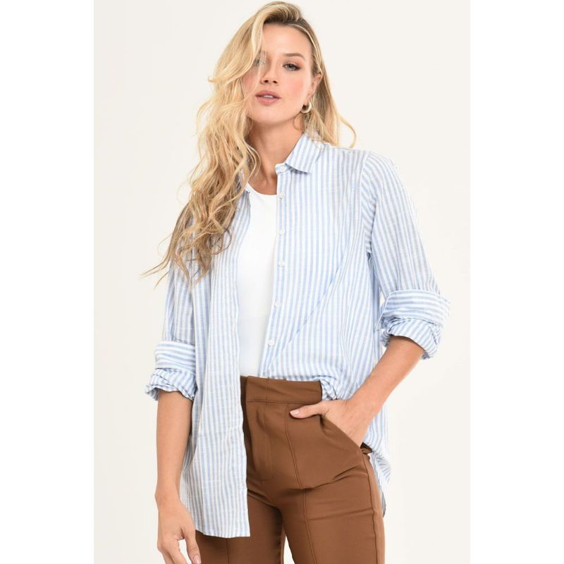 RAGGED - Camisa boyfriend spring Azul claro Ragged