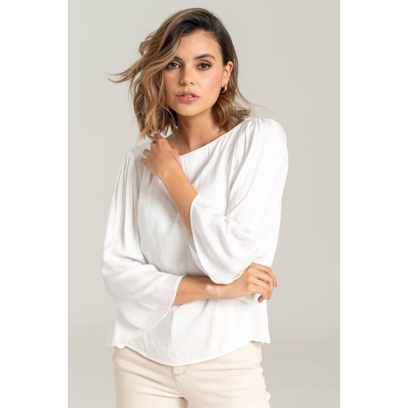 RAGGED - Blusa julieta Blanco crudo Ragged