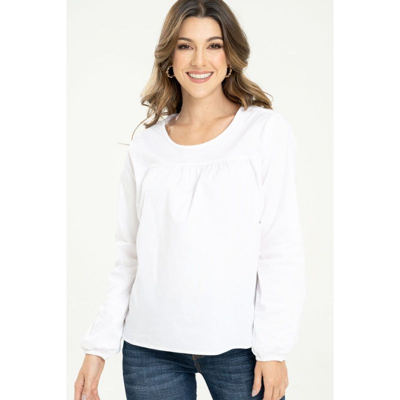 RAGGED - Blusa luney Blanco Ragged