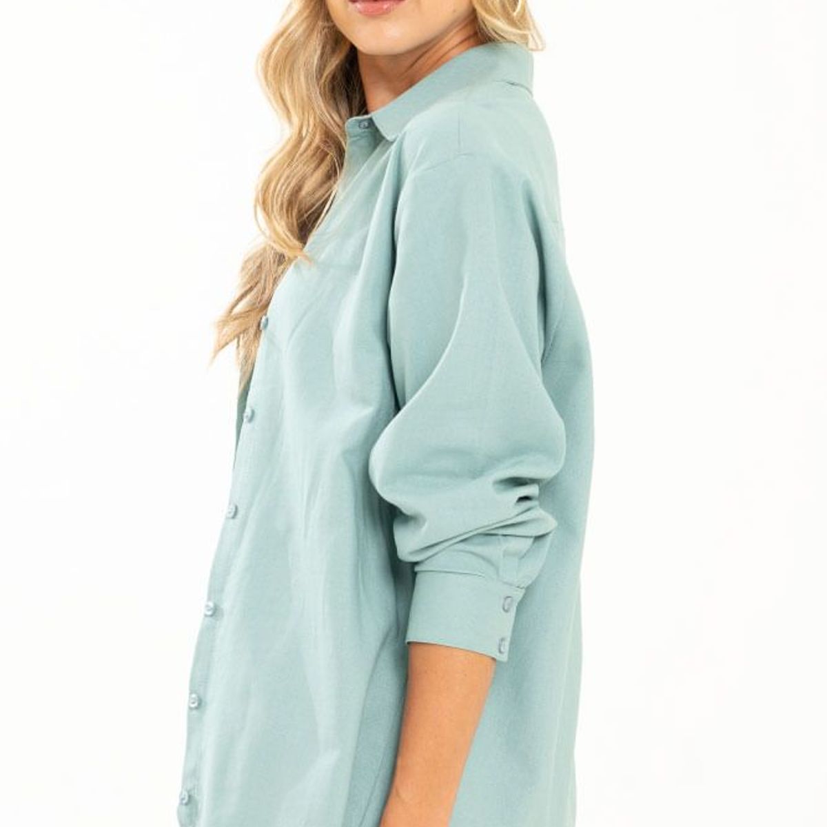 RAGGED - Camisa set lino oversize Gris medio Ragged.