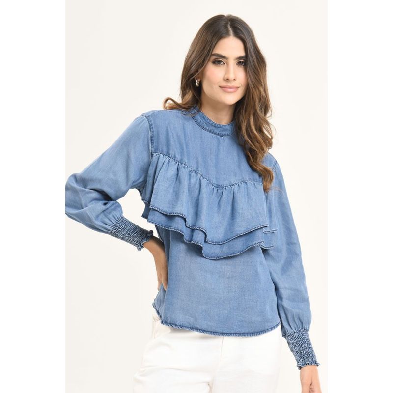 RAGGED - Blusa antonia Azul medio Ragged