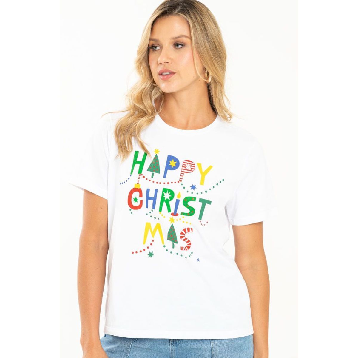 RAGGED - Camiseta navidad Blanco Ragged.